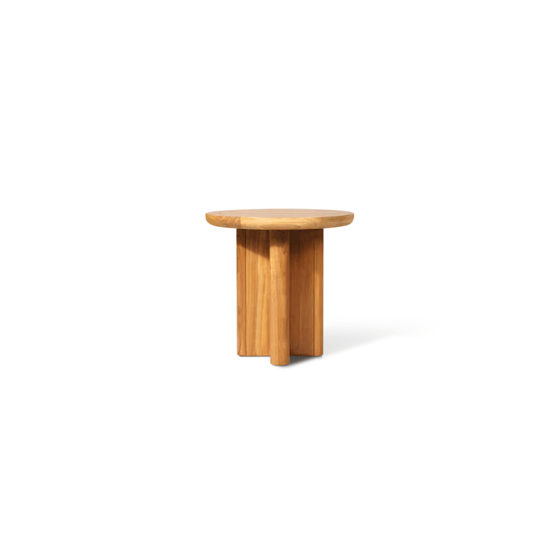 Sydney Slatted Round Side Table