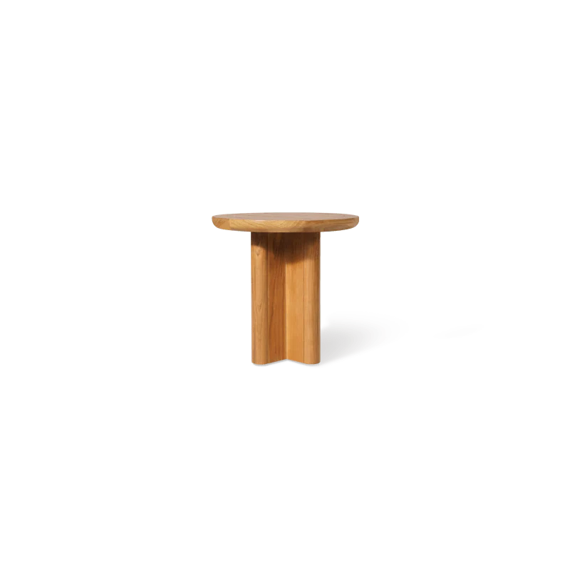Sydney Slatted Round Side Table - Image 3