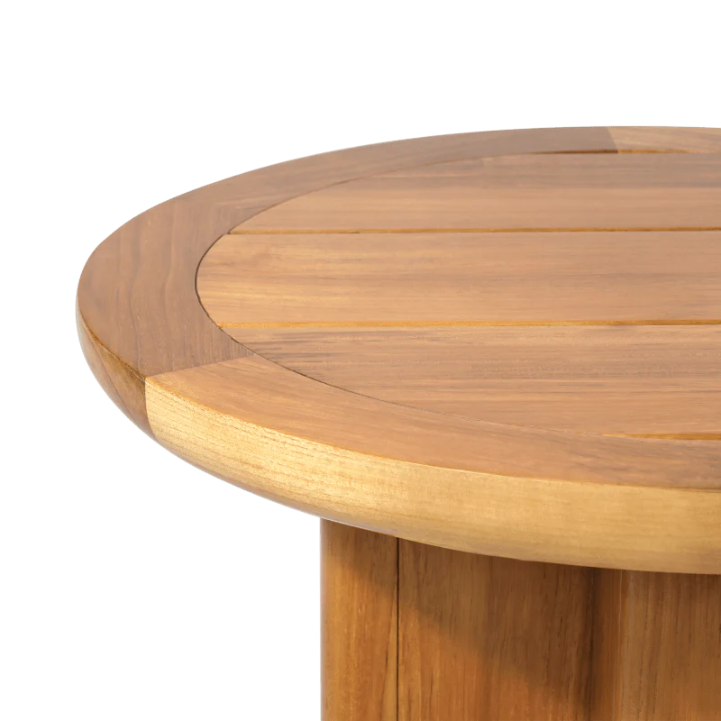 Sydney Slatted Round Side Table - Image 7