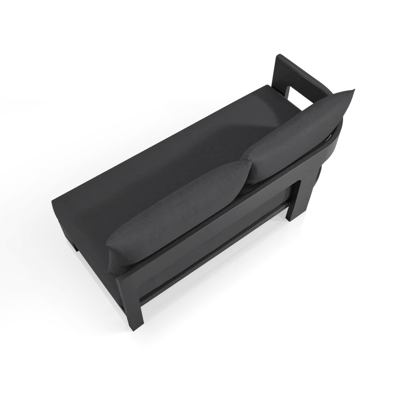 Victoria Aluminum 2 Seat 1 Arm Left - Image 4
