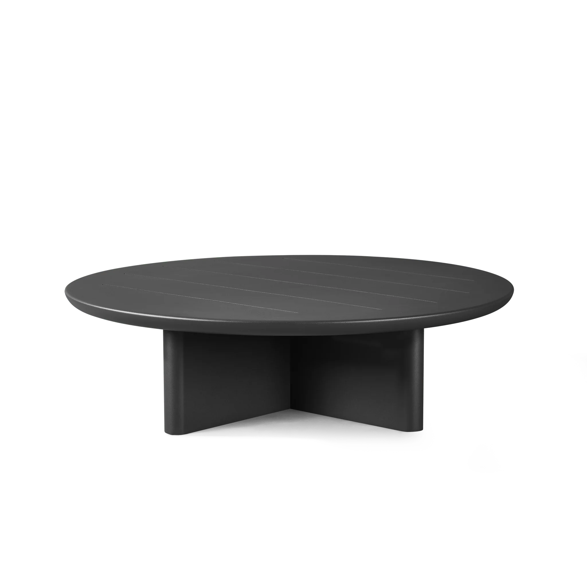Victoria Round Slatted Coffee Table - Image 3