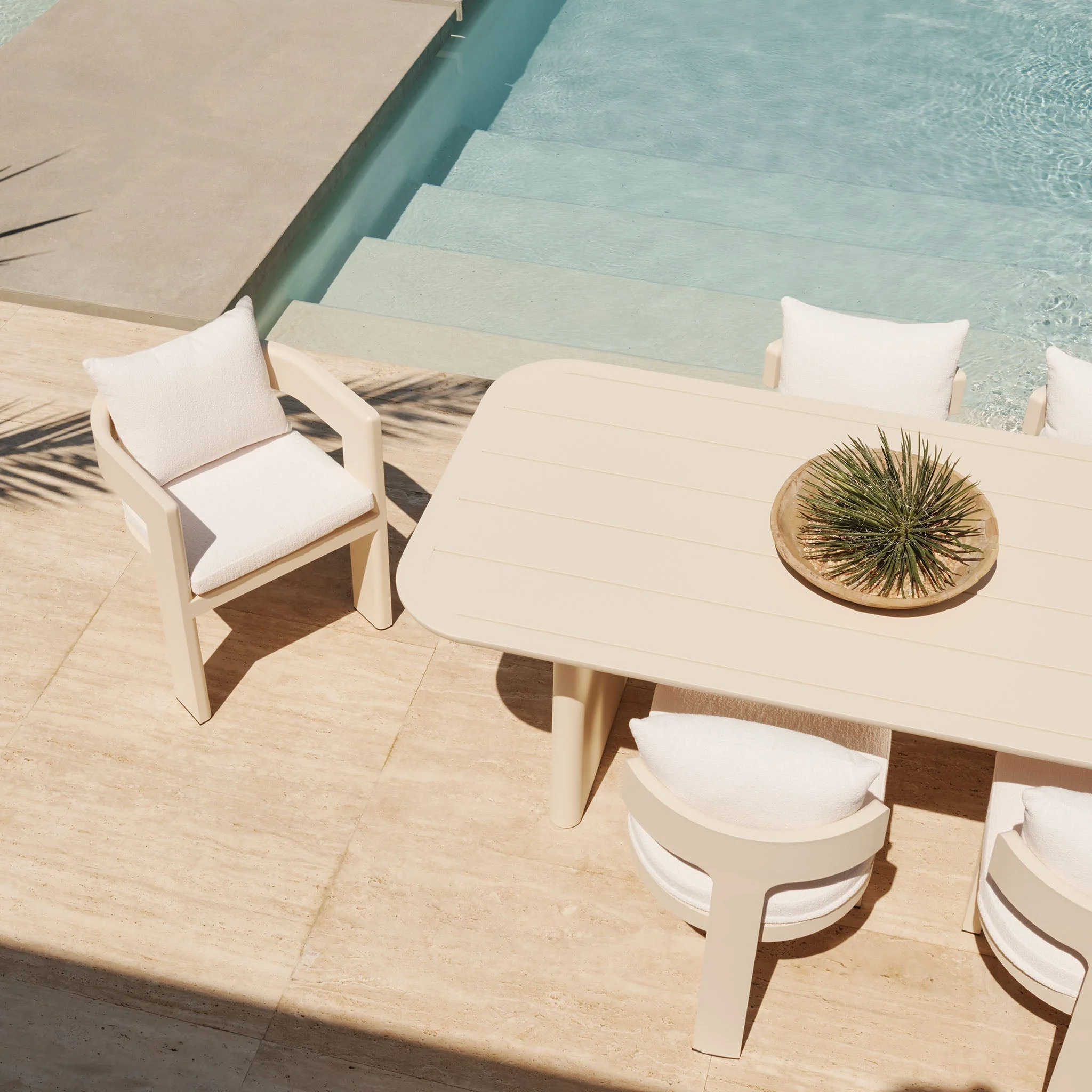 Victoria Slatted Dining Table 108" - Image 2