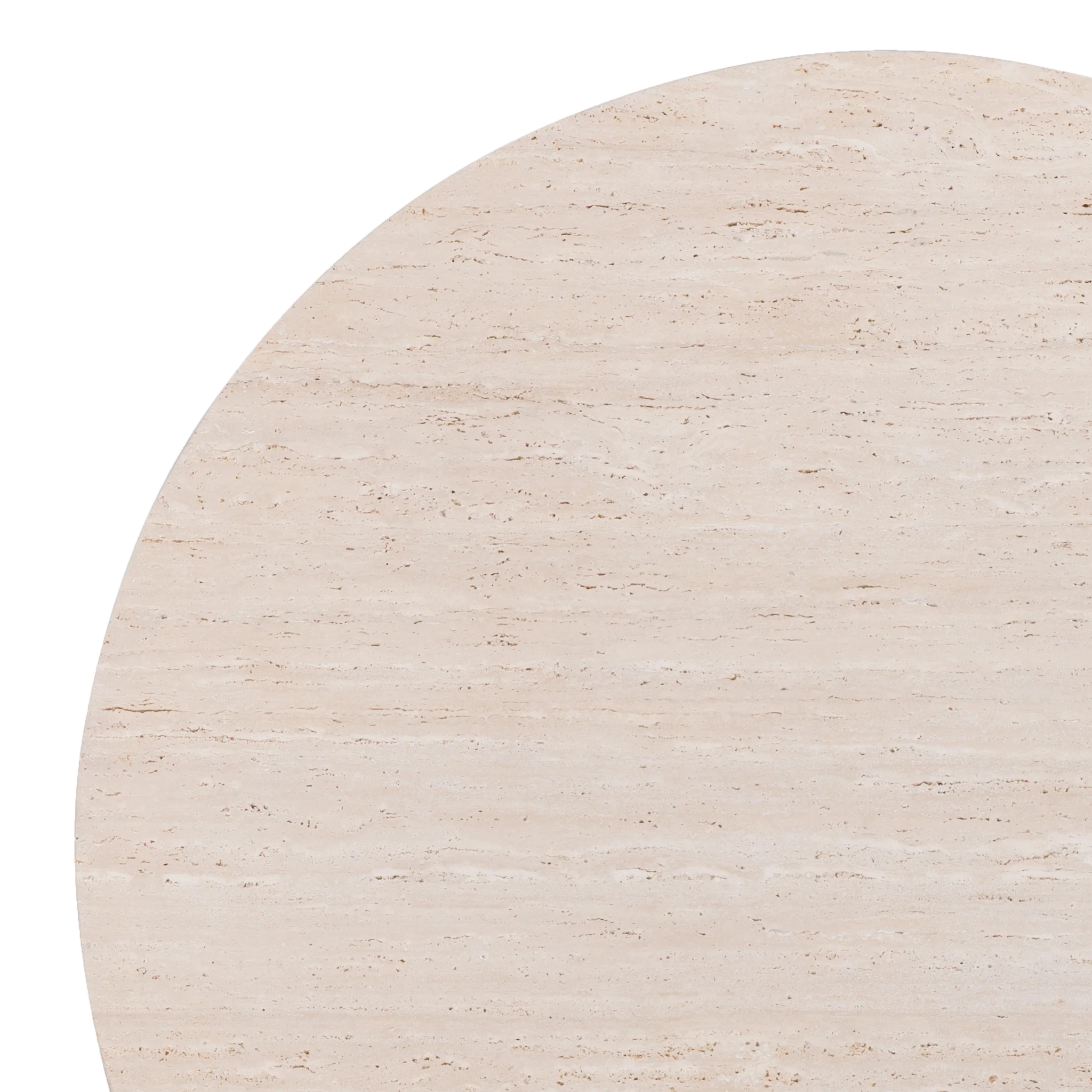 Victoria Teak Round Stone Coffee Table - Image 5